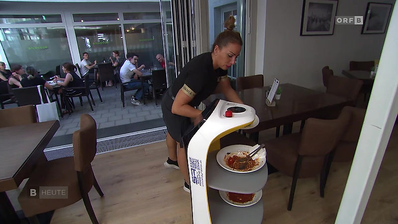 Roboter-Unterstützung im Restaurant und Hotel